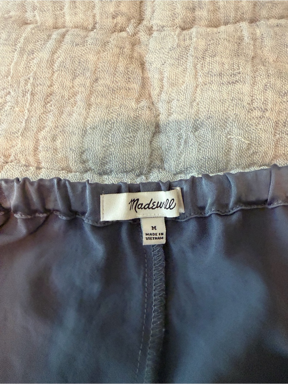 Madewell Women’s Satin Drawstring Wide-Leg Pants - Picture 2 of 3